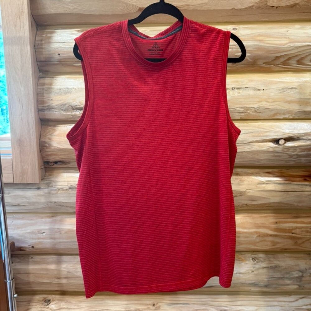 prAna Men’s "Breathe" Hardy Striped Muscle Tank
